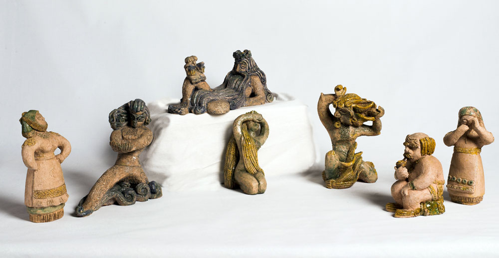 Композиція «Лісова пісня». 1971. Глина, ангоби, емалі